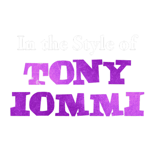 In the Style of Tony Iommi