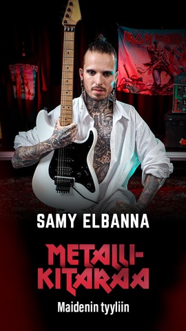 Metallikitaraa Maidenin tyyliin