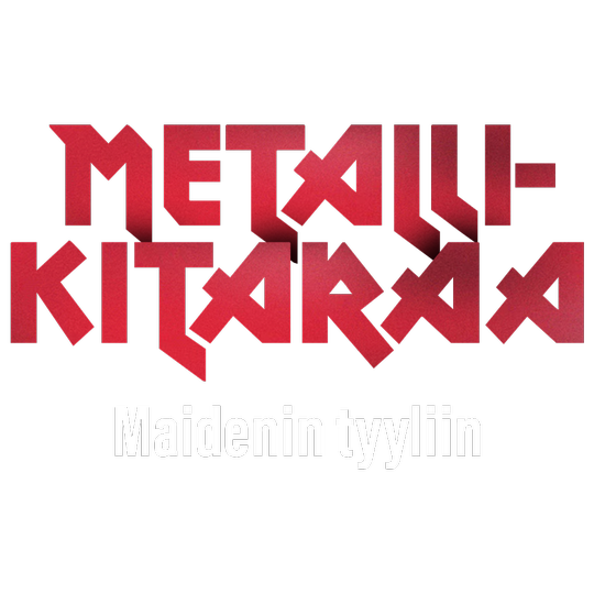 Metallikitaraa Maidenin tyyliin