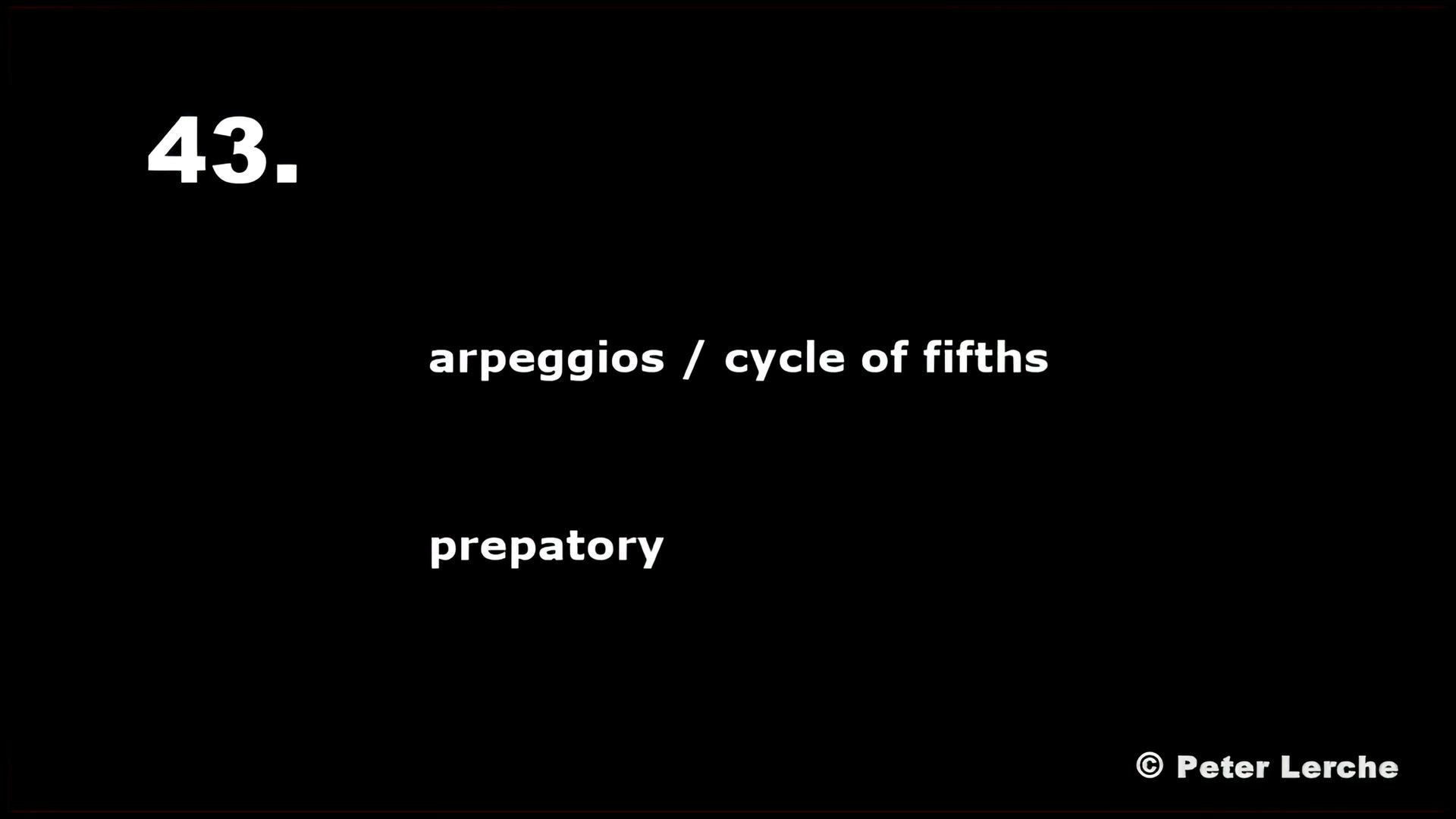 43. Arpeggiot ja kvinttiympyrä – valmisteleva harjoitus